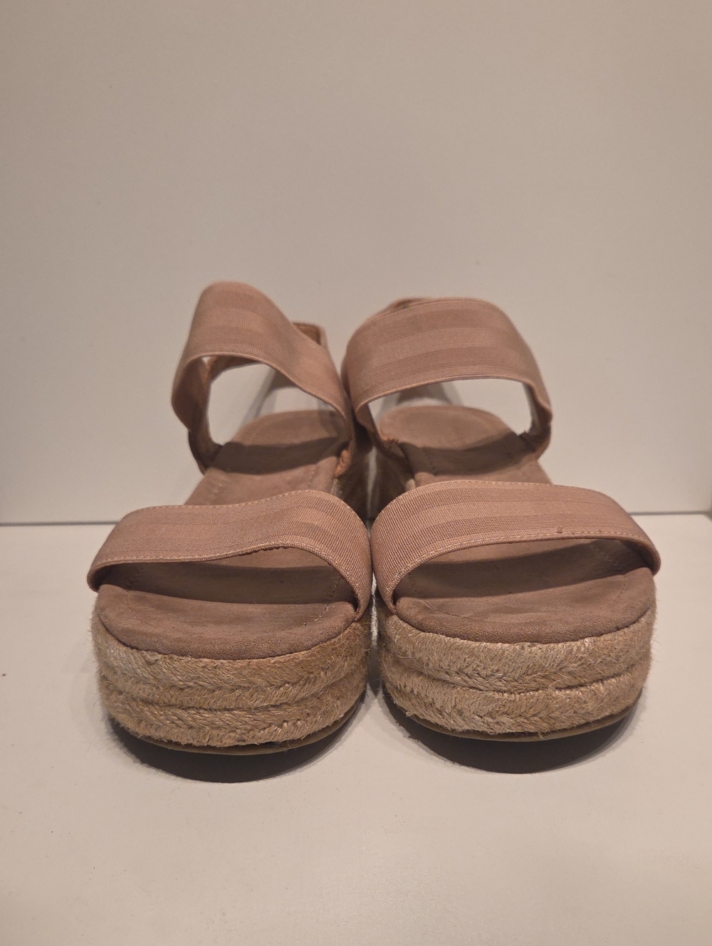 American Eagle Outfitters Taupe Espadrille Platform Sandals